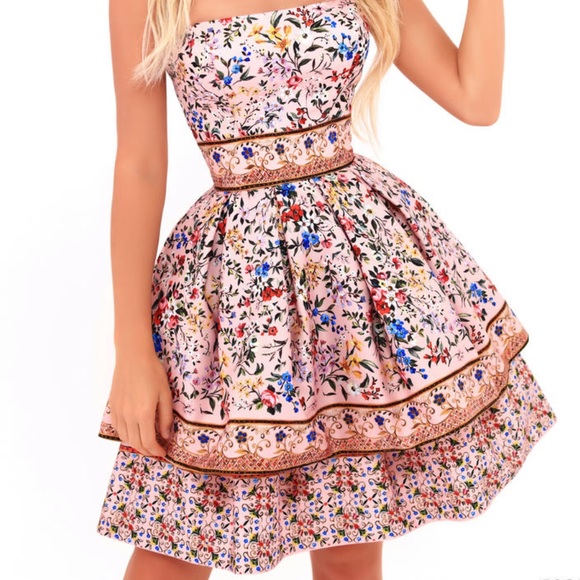 Tarik Ediz Cocktail Homecoming Dress Prom - Picture 1 of 6